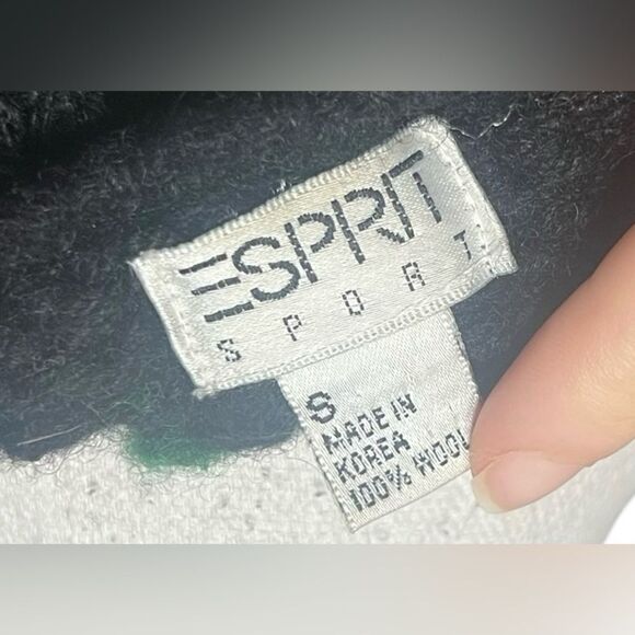 ESPRIT Sport Chunky Wool Sweater Women's Sz S   Snowflake Holiday Retro 90s - Picture 4 of 6